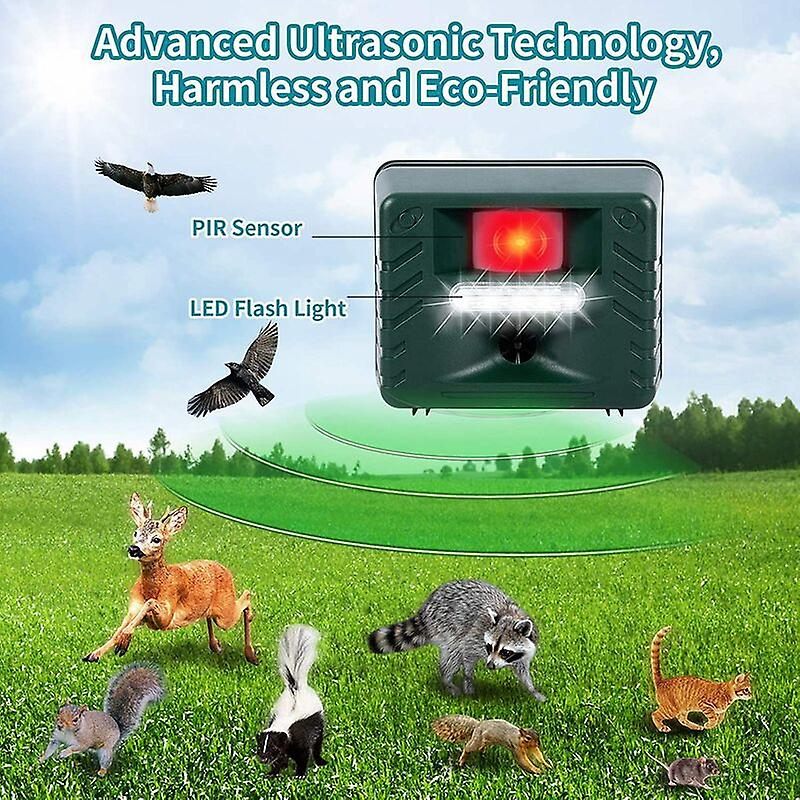 Ultrasonic Bird Repeller for Woodpeckers Outdoor Pest