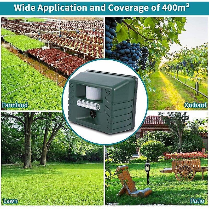 Ultrasonic Bird Repeller for Woodpeckers Outdoor Pest
