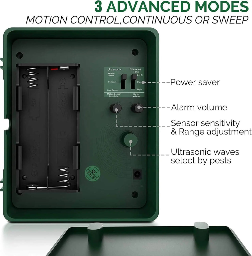 Ultrasonic Bird Repeller for Woodpeckers Outdoor Pest