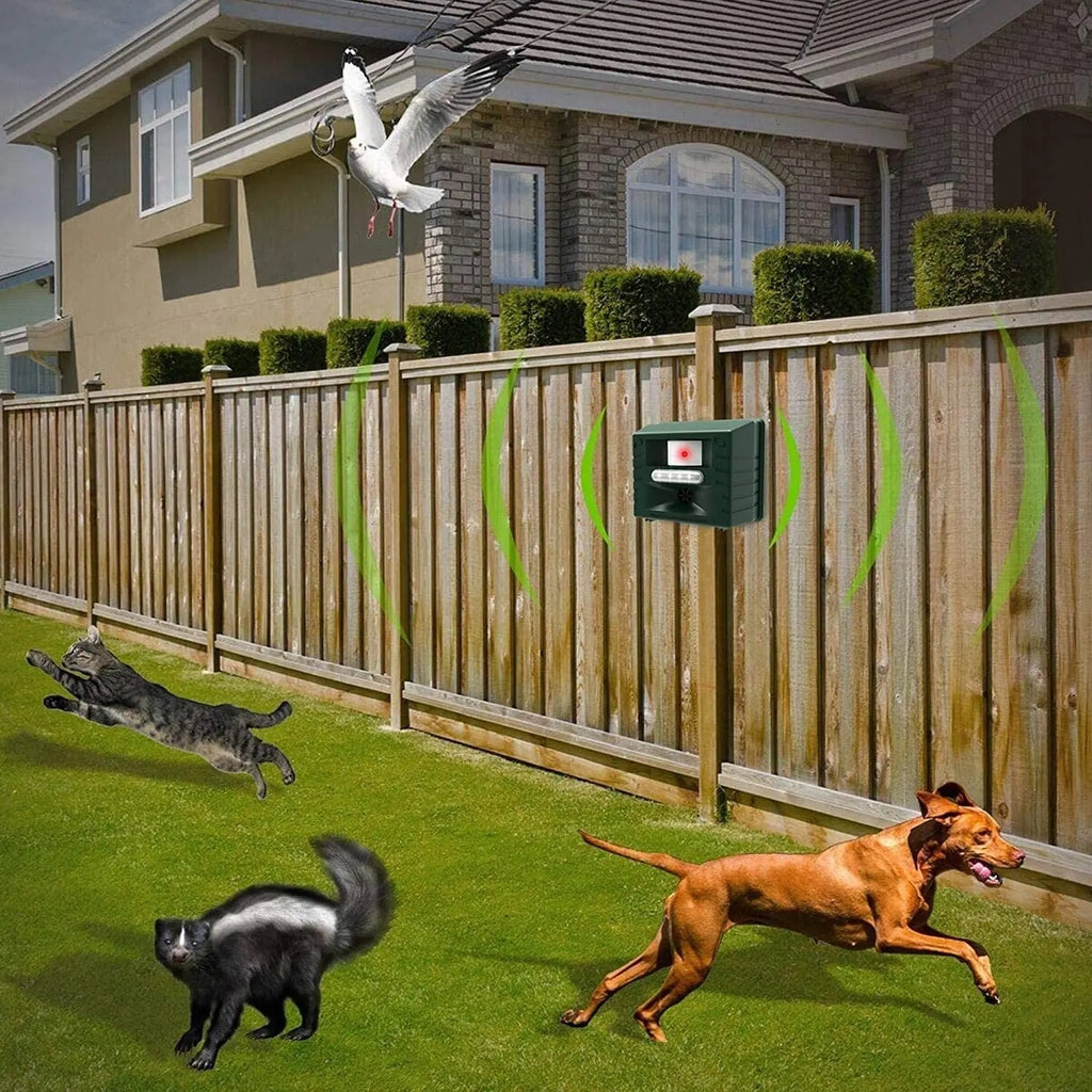 Ultrasonic Bird Repeller for Woodpeckers Outdoor Pest
