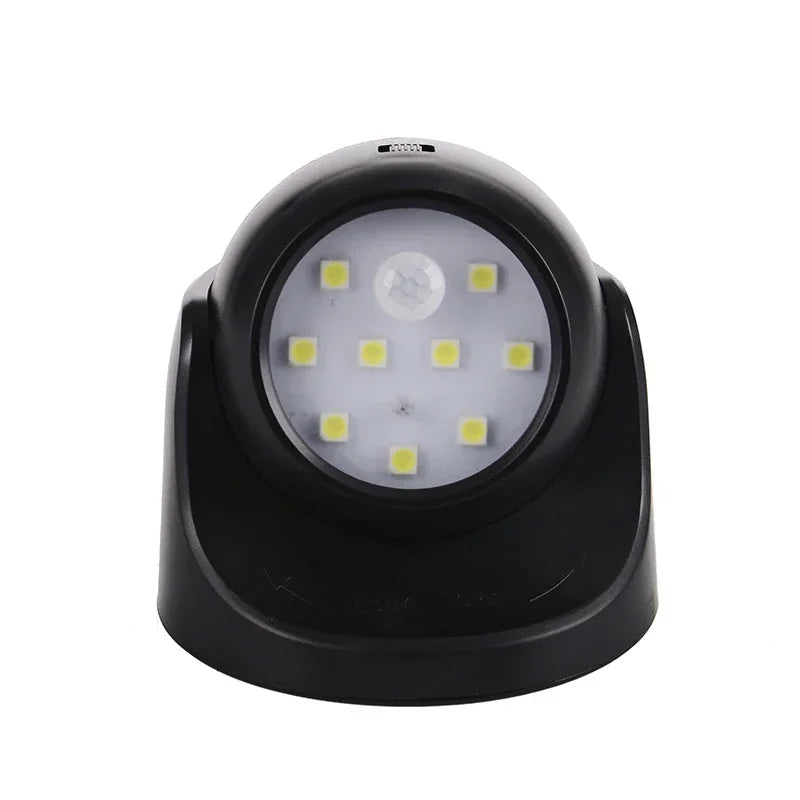 Wireless LED spotlight with motion detector
