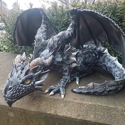 Crouching Dragon Guardian Statue