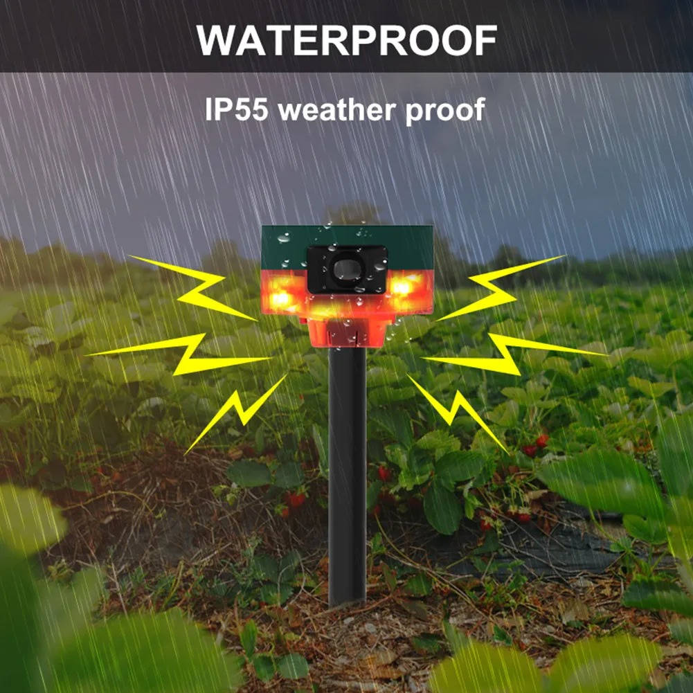 360 Degree Solar Repeller For Pigeon Bird Wild Boar Rabbit