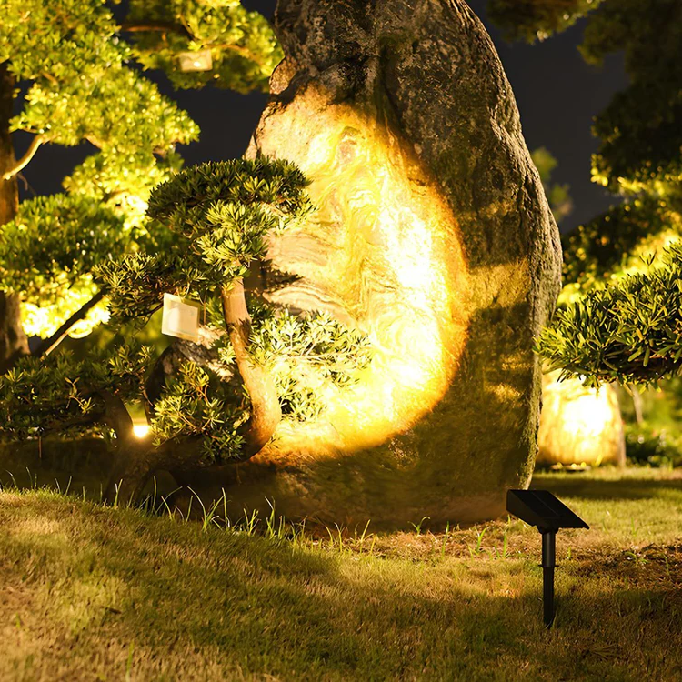 Waterproof LED Solar Multi-zoom Spot Light Landscape