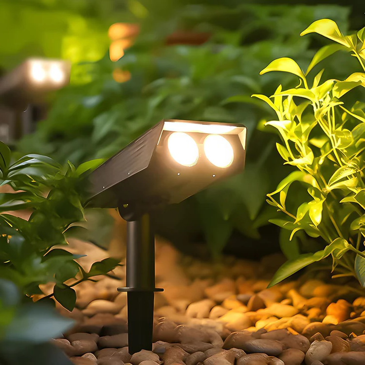 Waterproof LED Solar Multi-zoom Spot Light Landscape