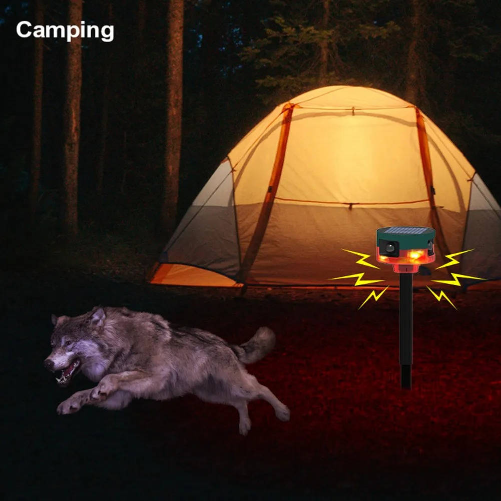360 Degree Solar Repeller For Pigeon Bird Wild Boar Rabbit