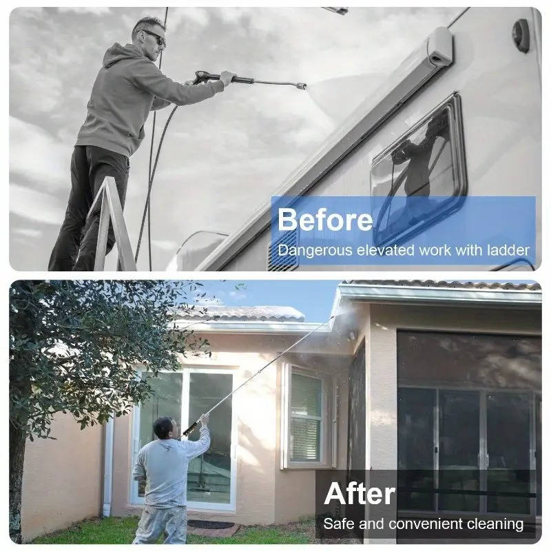 4000 PSI Telescoping High Pressure Power Washer Extension