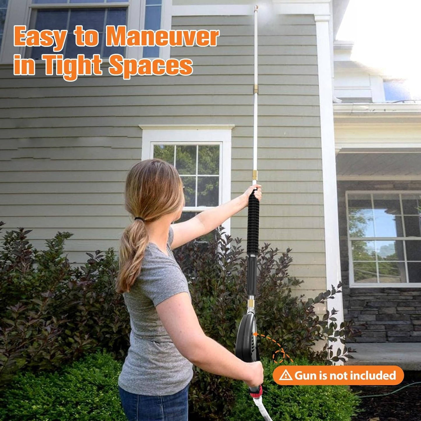 4000 PSI Telescoping High Pressure Power Washer Extension