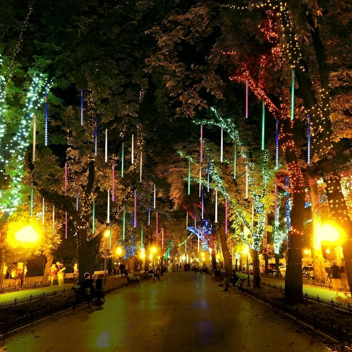 Snowfall Garland Lights