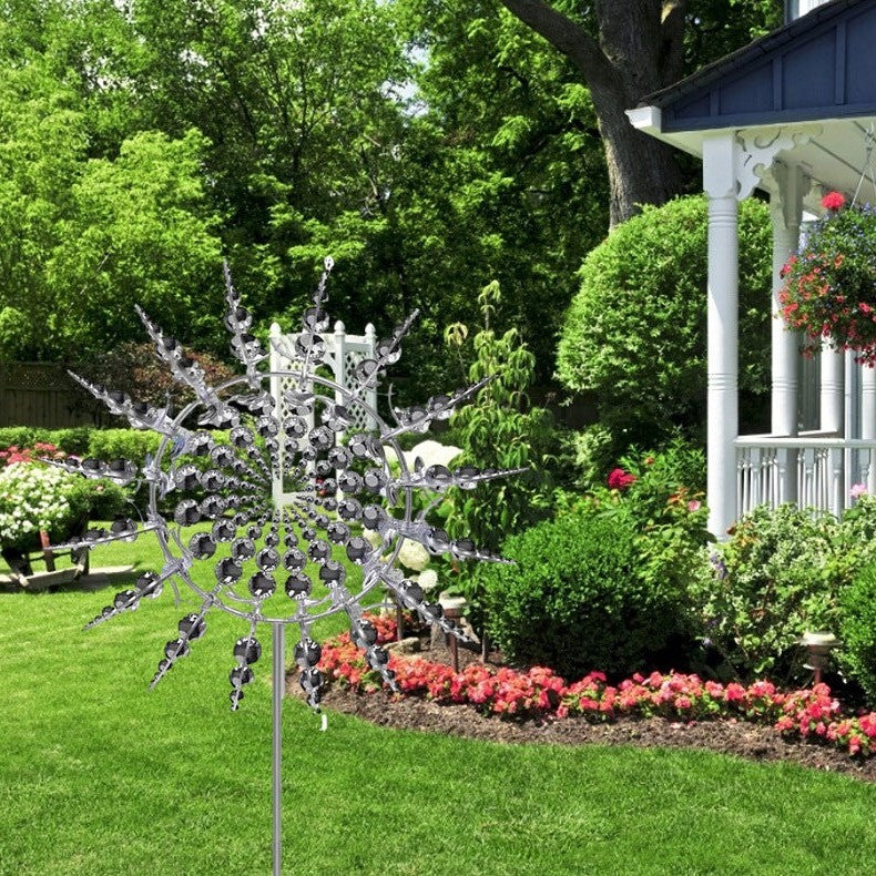 New Anti-Rust Magical Metal Windmill-Kinetic Metal Wind